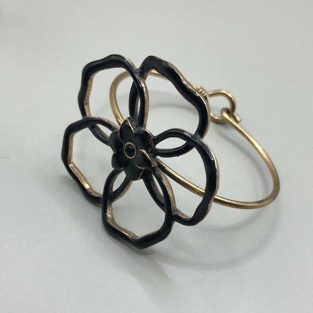 Pilgrim enamel flower metal bracelet.